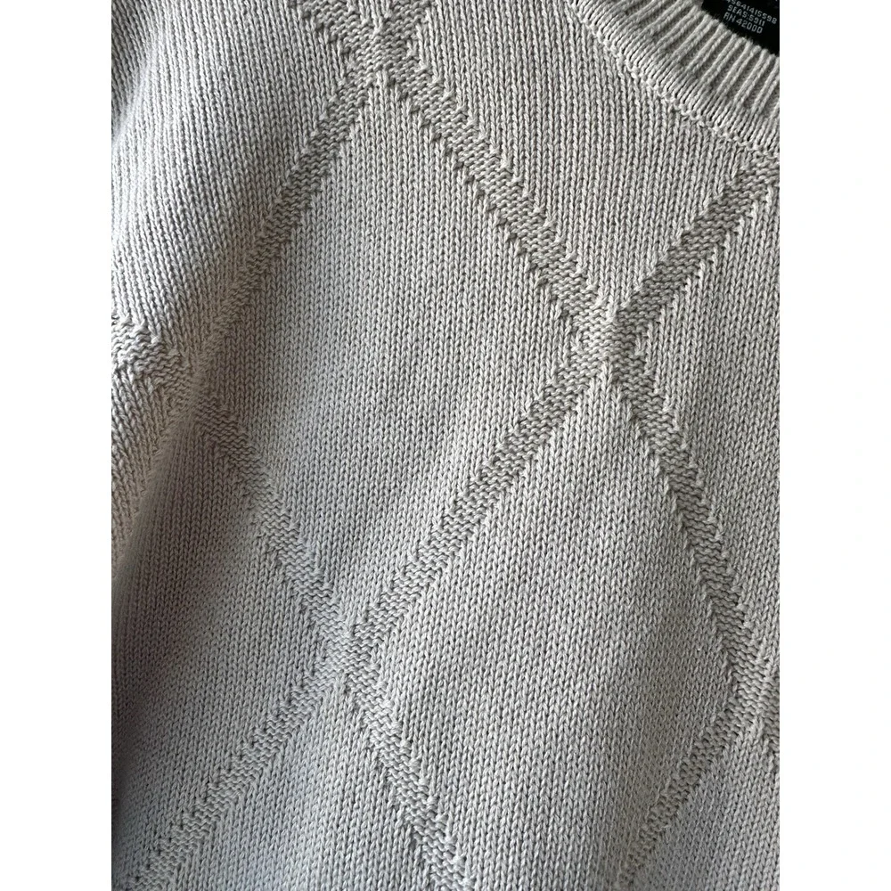 Vintage David Taylor Sweater Size Large Grey‎ Crewneck Pullover Classic USA 90s
